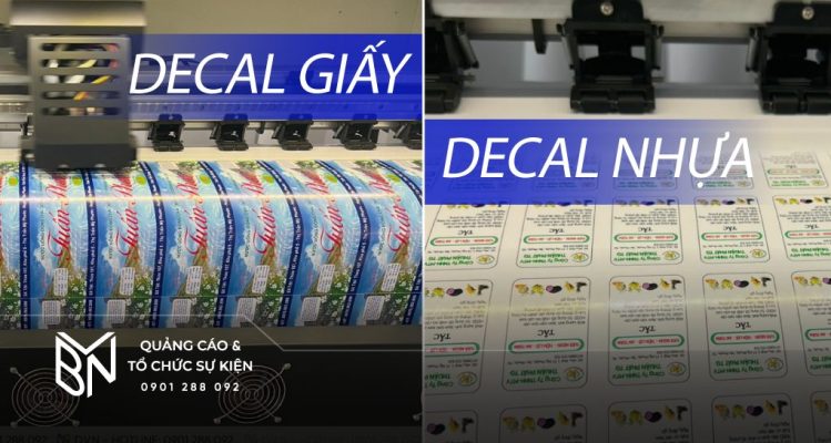 Decal Giấy và Decal Nhựa: So Sánh Sự Khác Biệt Giúp Bạn Lựa Chọn Tối Ưu