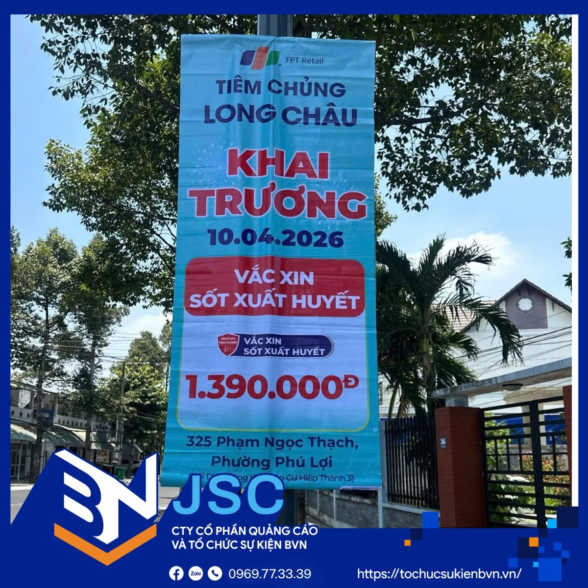 Treo phướn quảng cáo Ninh Thuận