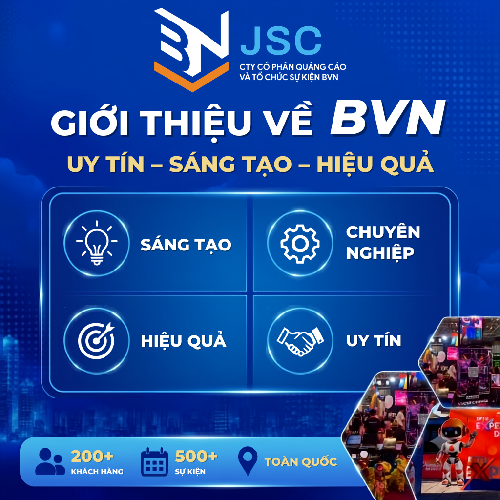 ĐƠN VỊ TỔ CHỨC SỰ KIỆN BVN