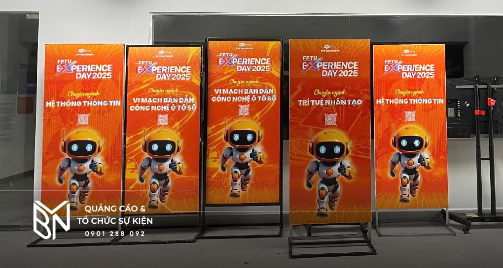 Thi công Standee và thiết kế quảng cáo trọn gói